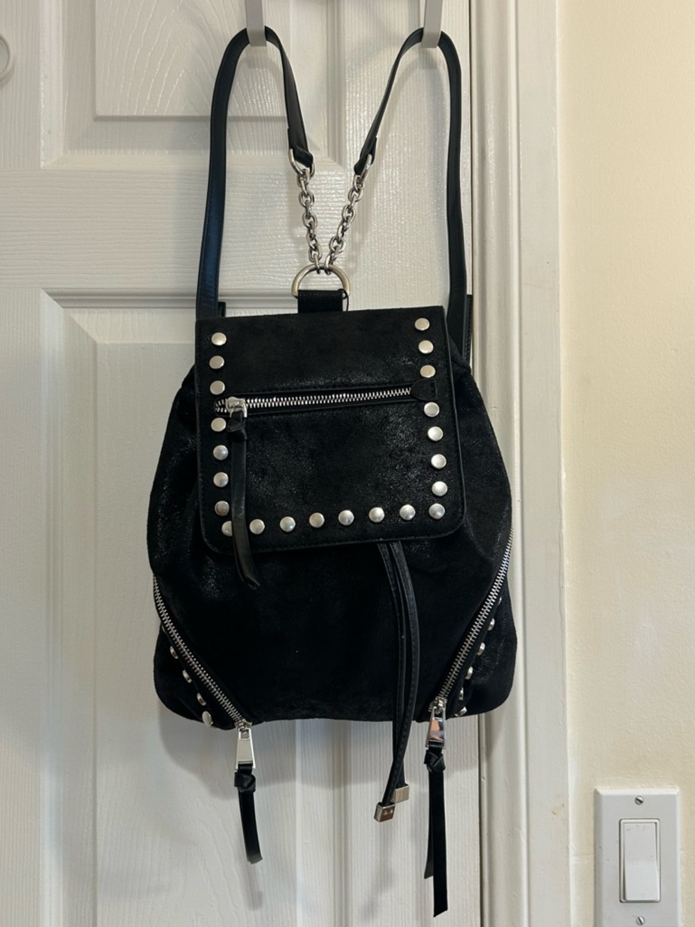 Zara studded mini backpack